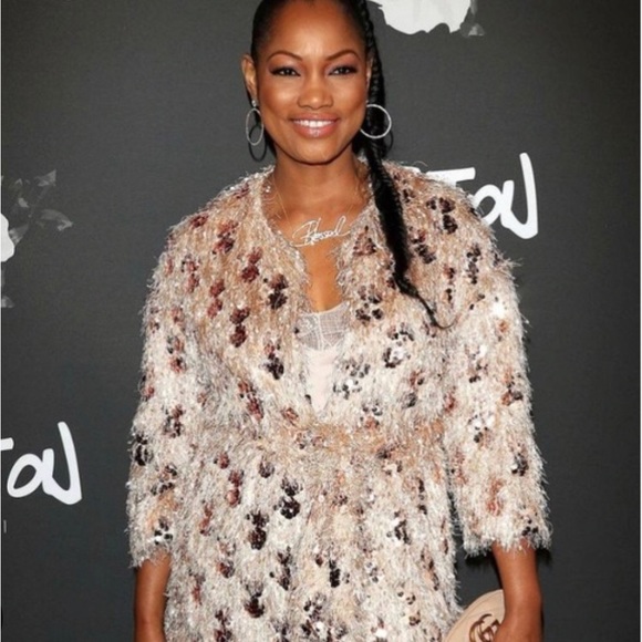 Zara Eyelash Fringe Sequin Pink Cardigan Robe Kimono with Belt XS/S - Picture 8 of 8